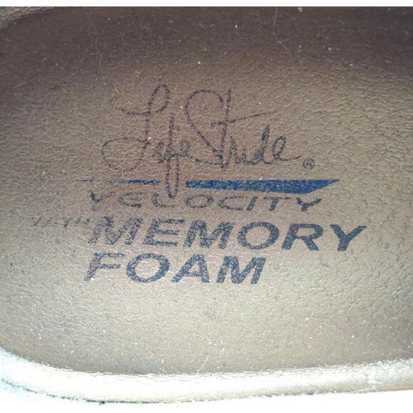 Life Stride Size 8.5M Side Zip Ankle Boots Block Heel Booties Brown Memory Foam - Picture 15 of 16